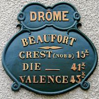 Bild: Strassenschild in Beaufort Bild: Strassenschild in Beaufort