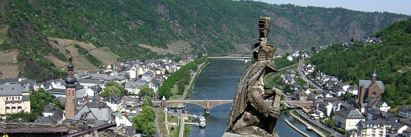 Bild: Blick von der Burg über Cochem Bild: Blick von der Burg über Cochem