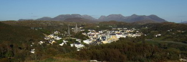 Bild: Blick auf Clifden Bild: Blick auf Clifden