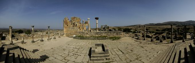 Das Forum in VolubilisVolubilis Das Forum in Volubilis