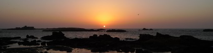 Sonnenuntergang über dem Meer Sonnenuntergang über dem Meer