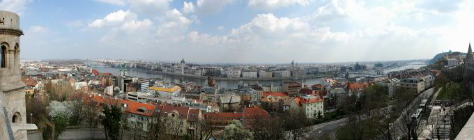 Panorama von der Fischerbastei aus Panorama von der Fischerbastei aus