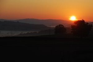Sonnenaufgang mit Nebel Sonnenaufgang mit Nebel
