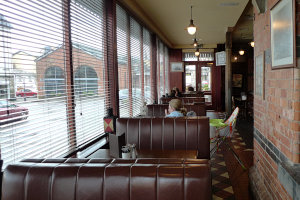 Warme Pause im Stationhousecafe