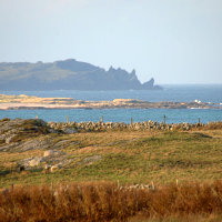 Die 'Nashorninsel' vor Omey Island Die 'Nashorninsel' vor Omey Island