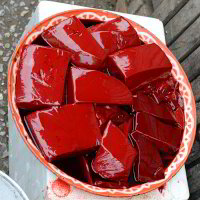 Beim Metzger gibt es Blutgelatine Beim Metzger gibt es Blutgelatine