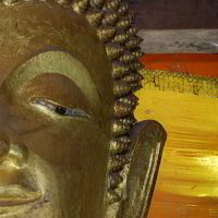 Detail eines Buddha Detail eines Buddha