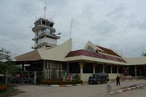 Der Flughafen in Luang Prabang Der Flughafen in Luang Prabang