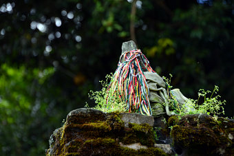 Bild: Die Spitze eines Stupa Bild: Die Spitze eines Stupa