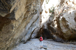Bild: Am Eingang der Sarakinas-Schlucht Bild: Am Eingang der Sarakinas-Schlucht