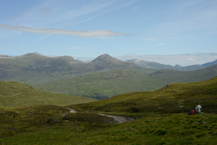 Ben Nevis ist die Spitze links Ben Nevis ist die Spitze links