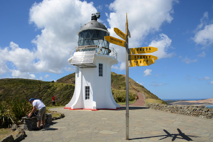 Der Leuchturm von Cape Reinga Der Leuchturm von Cape Reinga