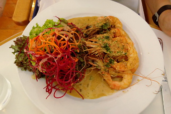 Bild: King Prawns in einer Chilli-Knobi-Soße Bild: King Prawns in einer Chilli-Knobi-Soße