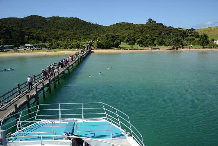 Abfahrt von Urupukapuka Abfahrt von Urupukapuka