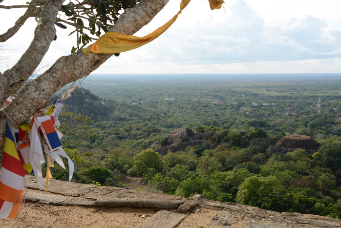 Blick von der großen Stupa aus Blick von der großen Stupa aus