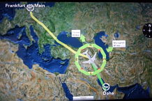 Bild: Reiseroute bis Doha Bild: Reiseroute bis Doha