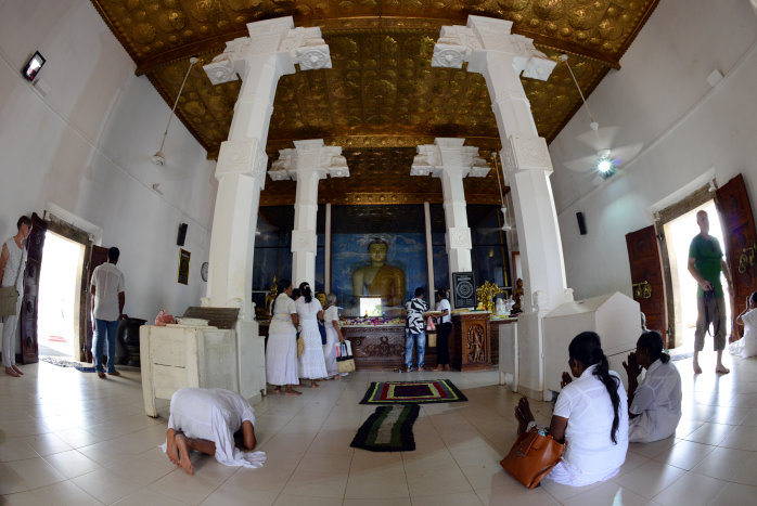In einem der vielen Tempel In einem der vielen Tempel
