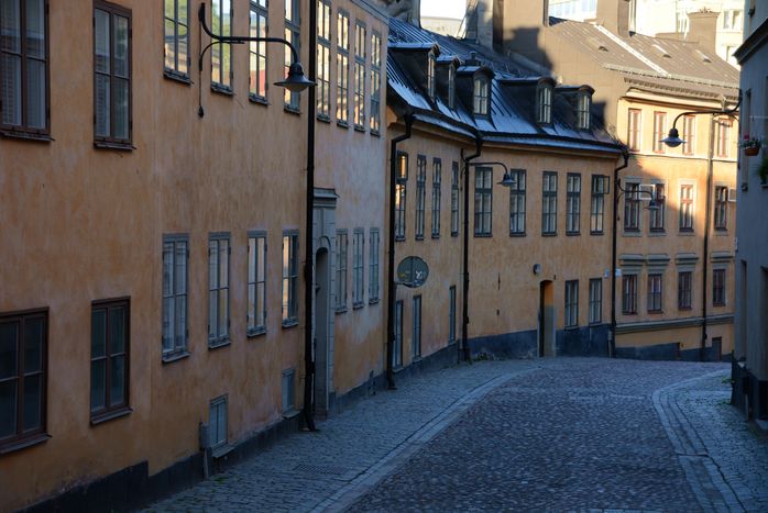 Eine alte Strasse in Södermalm Eine alte Strasse in Södermalm