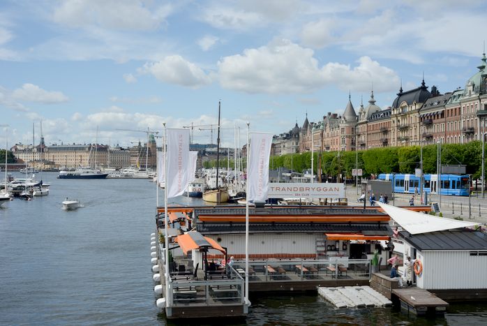 Wasser ist nie weit. Hier auf der Djurgardsbron. Wasser ist nie weit. Hier auf der Djurgardsbron.