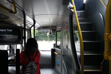 Bild: Im Bus vom Airport in die Innenstadt von Dublin Bild: Im Bus vom Airport in die Innenstadt von Dublin