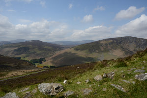 Bild: Blick auf die Berge rund um Lough Dan Bild: Blick auf die Berge rund um Lough Dan