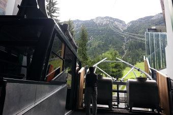Bild: Mit der Seilbahn auf den Rüfikopf