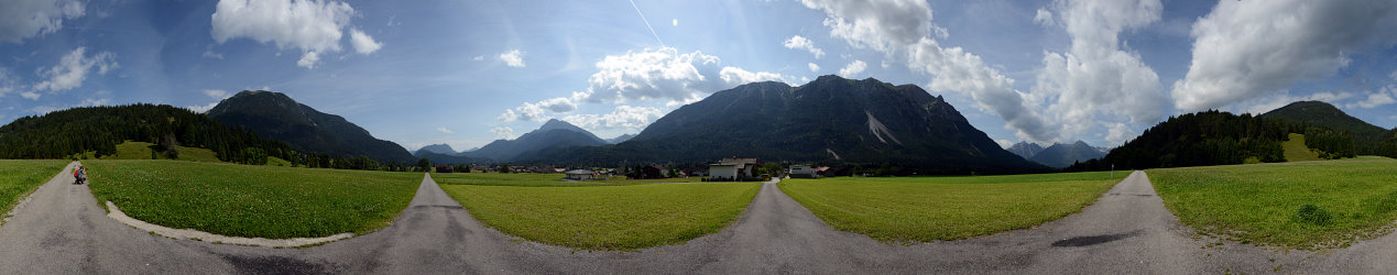 Bild: 360°-Panorama kurz vor Weißenbach Bild: 360°-Panorama kurz vor Weißenbach