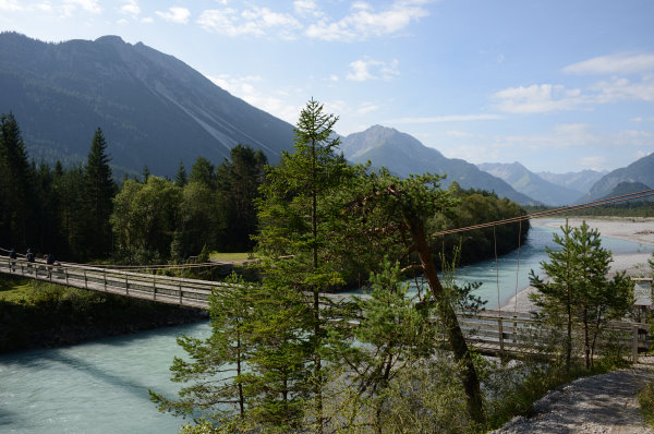 Die Hängebrücke von Forchach Die Hängebrücke von Forchach