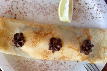 Bild: Pancake mit Eis und Amarulacream Bild: Pancake mit Eis und Amarulacream