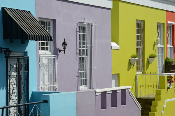 Bunte Häuschen in Bo Kaap Bunte Häuschen in Bo Kaap