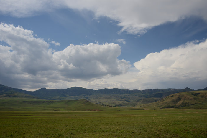 Blick auf die nördlichen Drakensberge Blick auf die nördlichen Drakensberge