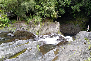 Bild: Am kleineren Wasserfall Bild: Am kleineren Wasserfall