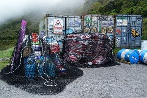 Bild: Ein großes Einkaufsnetz Bild: Ein großes Einkaufsnetz