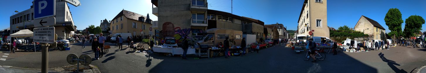 Bild: Panorama auf dem Flohmarkt
