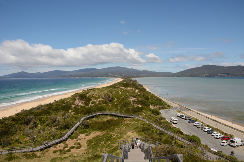 Die schmalste Stelle auf Bruny Island Die schmalste Stelle auf Bruny Island