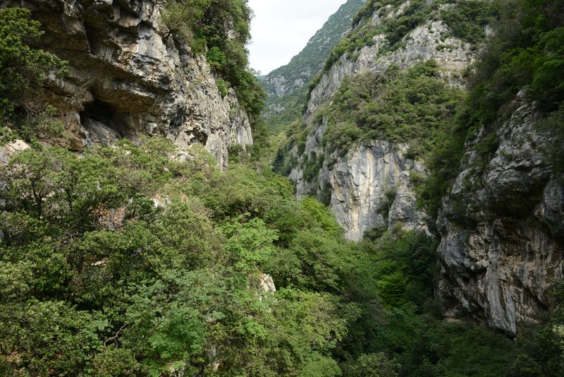 Die Schlucht hoch Richtung Molina Die Schlucht hoch Richtung Molina