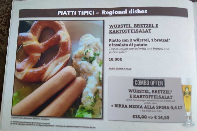 Im Ausflugslokal gibt es gute italienische Küche Im Ausflugslokal gibt es gute italienische Küche